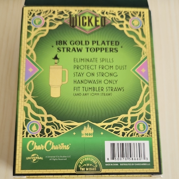 Wicked Gold Elphaba's Hat Straw Topper - Picture 2 of 3